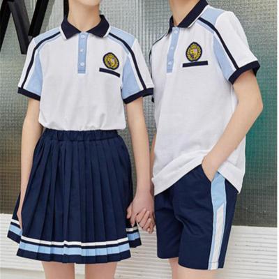 China Children suits high level design girl kindergarten school uniforms children cotton school uniform designs school uniform models new school borders uniform set for sale