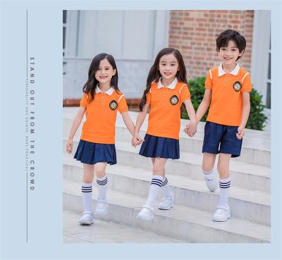 China Children school uniform blazer set fits new and Autumn Primary and Kindergarten boys and girls school uniforms style spring school uniforms for sale