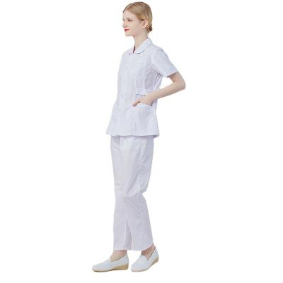 China Wholesale Medical Scrubs Nursing Uniform Elastic Hospital Nurse Women Elegant Jogger Scrub Set for sale