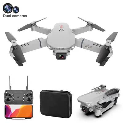 China Dorne Hot Sale E88 RC Mini Stunt Drone Vehicle High Definition Aerial Quadcopter Rolling Remote Control Folding Drone 4K HD Dual Camera for sale