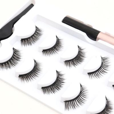 China Newest Design Soft Natural Looking Full Band Lash Strips Curly for sale