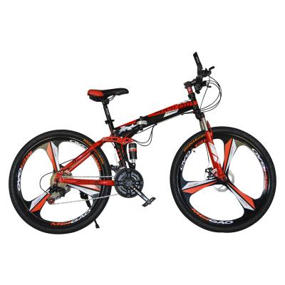 China 2020 Factory Price Folding Mountain Bike MTB Steel Bicycle For Men Integrated Bike Wheel 26 Inch Downhill for sale