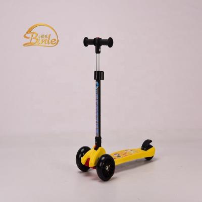 China 2019 Wholesale cheap PU china factory baby/kids ride on mini aluminum T bar kick scooters for sale