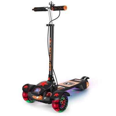 China Lightweight Kick Pedal Scooter 2021 Design 3 PU Wheels New Large Folding Kick Foot Scooters For Kids for sale