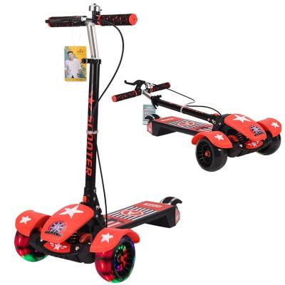 China High Quality Multifunctional Kick Pedal Scooter New Model 3 Light Up Mini Wheels Kids Scooter Kids Baby Scooter Bike for sale