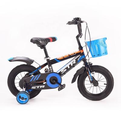 China Wholesale cool street kid bule bike/bicycle with training wheels for 4 years old kids for sale