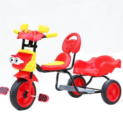 China music and lights best selling two kids tricycle / with back seat kids tricycle for sale