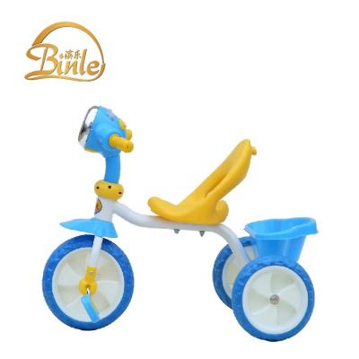 China Ride On Toy China Portable Kids Pedals Plastic Tricycle Scooter With Big Rear Basket For Kid Children 2 Years Old for sale