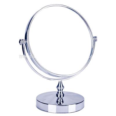 China Magnifying Manufacturer High Quality Double Sided Magnifying Table Metal Make Up Mirror for sale