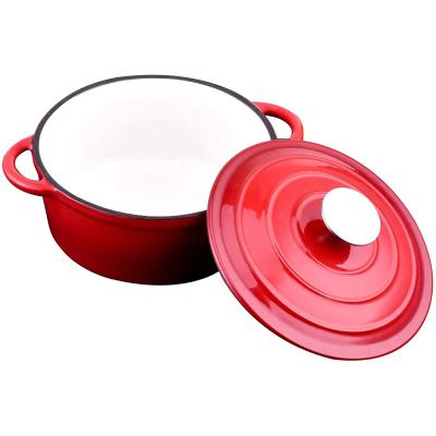 China General Use For Home Cast Iron Kitchen Gas And Induction Cooker Oven Casserole With Dutch Lid Enamel On Amazon Hot Sale for sale