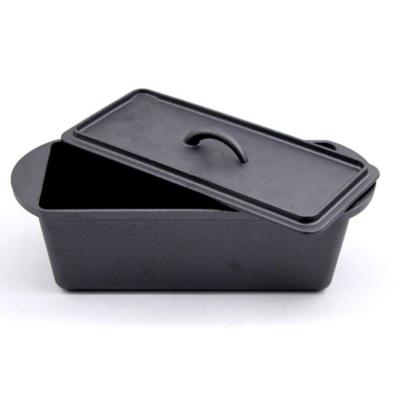 China Sustainable High Quality Cast Iron Loaf Pan With Lid For Amazon for sale