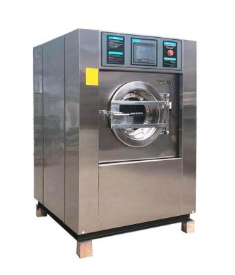 China Stainless Steel Front Loading Washer Extractor 25kg Laundry Machine for sale