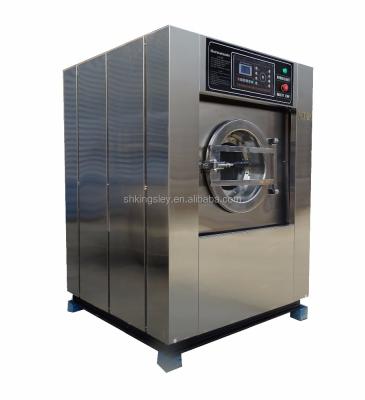 China Large Capacity Hotel Front Loading Stainless Steel Laundry Non-Toxic Industrial Fully Automatic Washing Machines Prices for sale