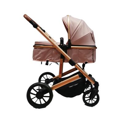 China Lightweight Luxury Baby Carriage Summer Carriage Buggies Folding Stroller 3 In 1 Carry Baby With In Certification For 0-3 Years Old for sale