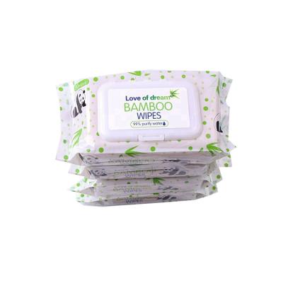 China Customized High Quality Thick Cleaning Packing Hand Cleaning Cloths Biodegradable Baby Wet Cloths for sale