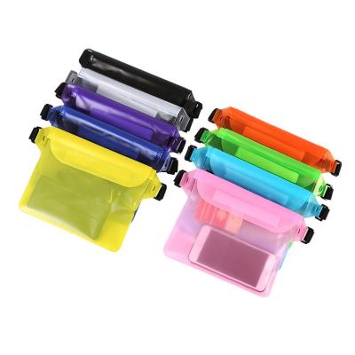 China Cheap Promotional Waterproof PVC Waterproof Mobile Phone Waist Bag Hot Selling Adjustable Bag for sale