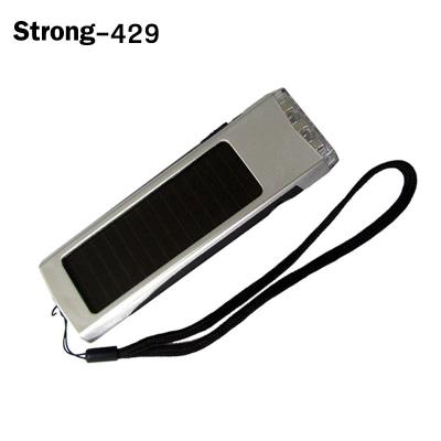 China High Quality Outdoor Rechargeable Emergency LED Pocket Solar Powered Led Flashlight Camping Lamp for sale