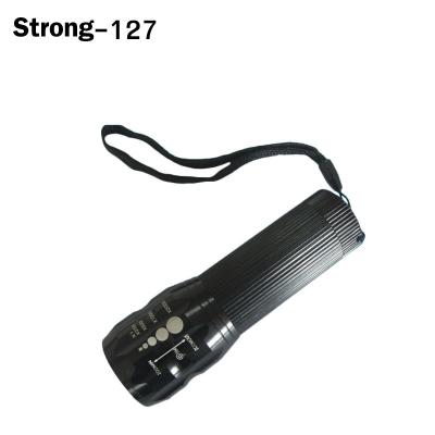 China Outdoor Activity Aluminum Led Zoom Flashlight 1W Super Bright Zoom Torch Best Price Led Zoom Flashlight Torch With 3 Modes for sale