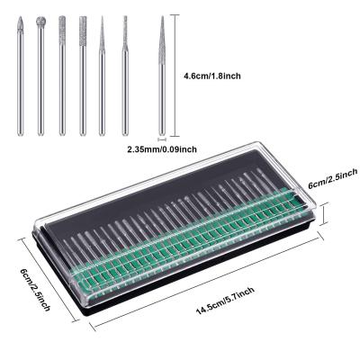 China Used For 5 Kinds Nail Surface Grit Nail Polishing Bits Silver Gray Extra Fine Drill Bits For Nail Surface Polishing 30pcs Tungsten Nail Drill Bits Set for sale