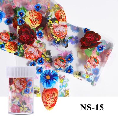 China Salon-Grade Plastic Nail Tools Template Transfer Marble Foil For Nail Art Chrysanthemum Template Nail Art Transfer Foil for sale