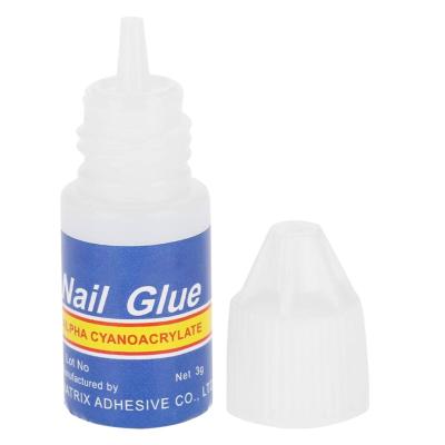 China Factory Low Price 5g Durable Acrylic Artificial Nail Glue Strong Nontoxic Nail Glue for sale