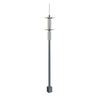 China Wholesale Cheap Price Communication Hot Galvanizing And Plastic Spraying Communication Tower Rod Outdoor Street Lamp for sale