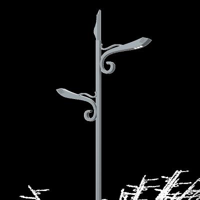 China The road lighting the most favorable price is single-double arm customized q235 steel/hot-dip galvanized aluminum lamp pole and street light pole for sale