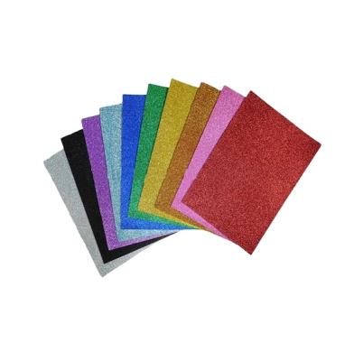 China Thickness 1.8mm Chunky Glitter EVA Foam Seal Holographic Glitter Slices Customization Eco-Friendly Glitter Sheets For DIY Toy for sale