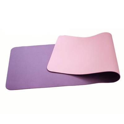 China Non Slip Wave Pattern 183*61cm Non Slip Foldable Yoga Mat Eco Friendly Shopping Strip Yoga Mat for sale