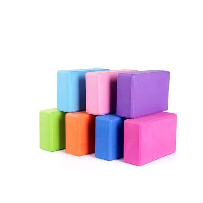 China Eco Friendly Biodegradable Dark Purple / Pink / Blue 230*150mm Yoga Brick Eva Block for sale