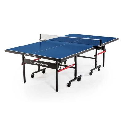 China Foldable Table Tennis Table With Wheels Konford Professional OEM Table Tennis Tables MDF Indoor Simple Foldable Table Tennis Table With Wheels Pro Quick Net Mail Ping Pong Table for sale