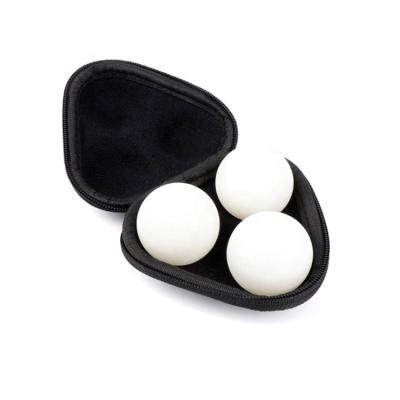 China Popular 2 TT Ball 3 Ping Pong Balls Sale Red Black Blue Ping Pong Case Mini EVA Ping Pong Ball Case Bag Popular High Density Custom Fiber OEM/ODM Small Red Black for sale