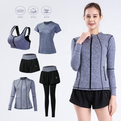 China 2021 breathable, new yoga suit, women' s gym suit, sweat-wicking, speed-drying, plus-size running suit combo for sale