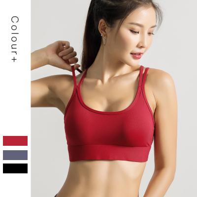 China Hot Sale Manufacturer Criss Cross Fashion Custom Sport Professional Yoga Bra Breathable for sale