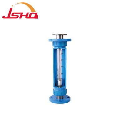 China FA20S Glass Tube Flange Connection Glass Flow Rotameter for sale