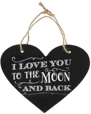 China Handmade 2 Pcs String Signs Hanging Wooden Blackboard Erasable Message Board for sale