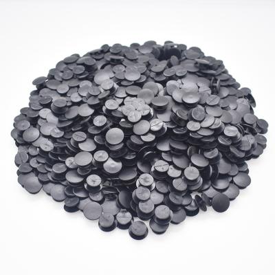 China Bulk Cheap Ornament Washable Wholesale Plastic Black Button 12mm Buckles Parts Accessories Fit For DIY Clogs Shoe Charms for sale