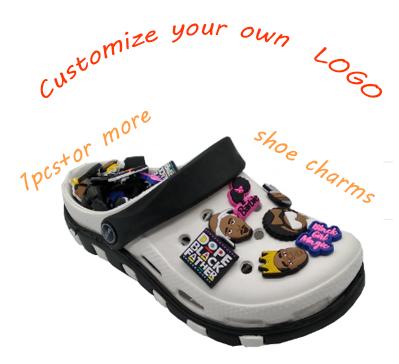 China Custom PVC Shoe Charm Factory DIY Shoe Charms Designer Shoe Charms BLM BHM BANDcustom Shoes Charms Decoration for sale