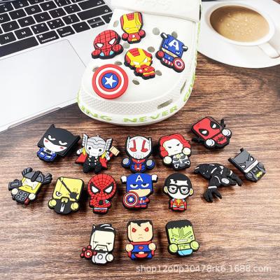 China 100pcs+Anime Hobble Charm 100pcs+Anime Avenger Hero PVC Shoe Fang Charms SuperSentai Hot Sales Amazon Styles Wholesale And Bracelets Hot Gifts For Kids for sale