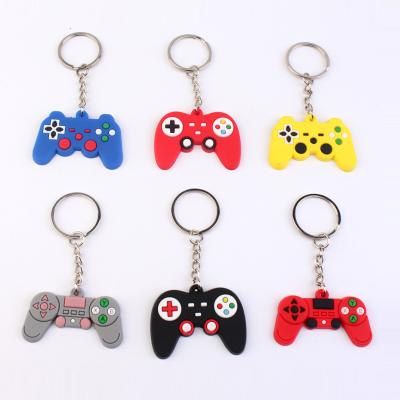 China Hot Selling PVC Cartoon Keychain PVC Rubber Key Chains Customize Keychains Promotional Gamepad Gift PS4 Key Chain for sale