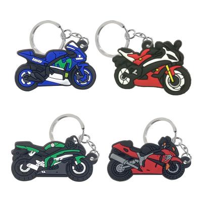 China Hot selling PVC new design racing bicycle keychain rubber key chains customize keychains promotional gamepad subordinates main gift chain for sale