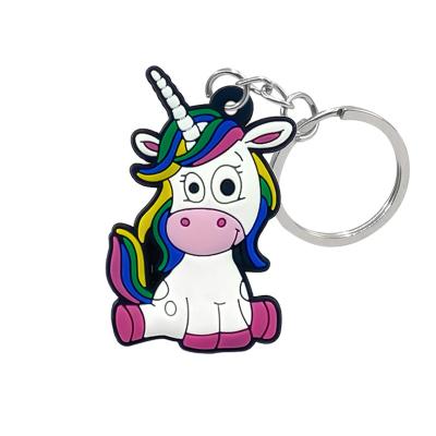 China PVC new design unicorn pvc keychain rubber key chains customize keychains promotional gamepad minions gift main chain for sale