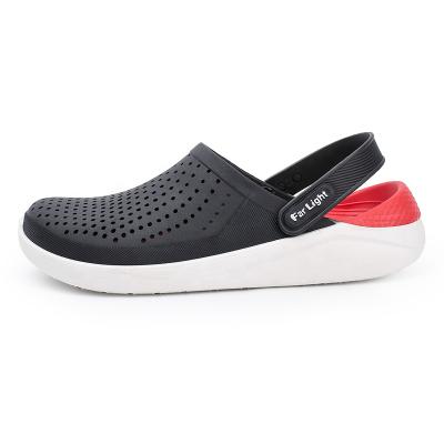 China New waterproof casual sandals for men and women, comfortable summer beach shoes, classic two color fashion garden shoes for sale