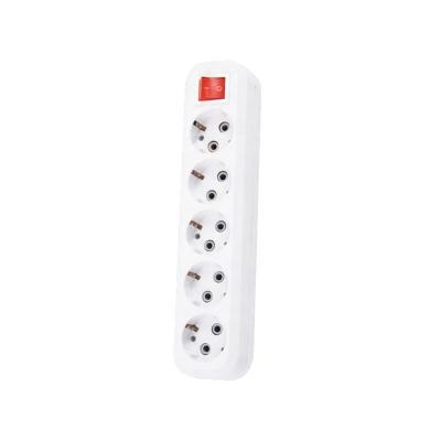 China Narken Convenient Multi Extension Cord Socket Europe Standard Safety Switch Extension Electrical Outlets for sale