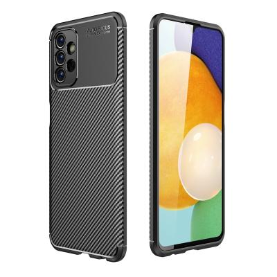 China Carbon Fiber Hearth Shockproof Silicone TPU Bumper Auto Phone Cover Protective Case For Samsung Galaxy A13 4G A33 A53 A73 5G for sale