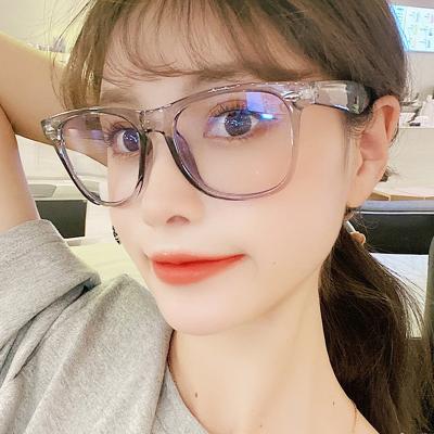 China 2021 Amazon Hot Selling Square Eye Protection Glasses Frame For Women Optical Blue Light Blocking Glasses for sale