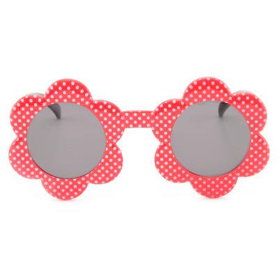 China 2021 Popular High Quality Ebay Flower UV400 Plastic Polarized Kids Round Shading Glass Baby Girl Kids Sunglasses For Children for sale