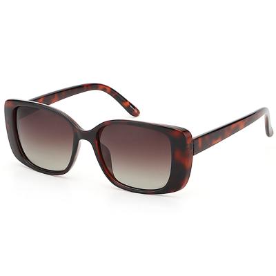 China Fashion Sunglasses OUTLOOK New Design High Quality Rectangular Polarized Women Eyewear Reused Plastic Sunglasses for sale