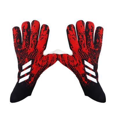 China finger & Factory Wholesaler Football Gloves Thumb Protection Training Soccer Sports Goalkeeper Latex Gloves Best Soccer Gloves for sale