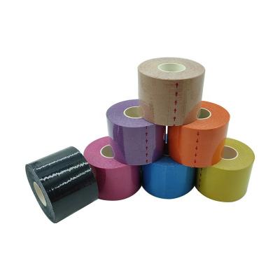 China Elastic Muscle Relief Sports Muscle Tape Kinesiology Therapeutic Tape for Knee Shoulder and Elbow for sale